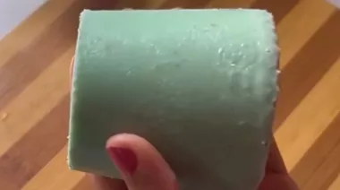 Roll cut kulfi in four flavours, sliced and served